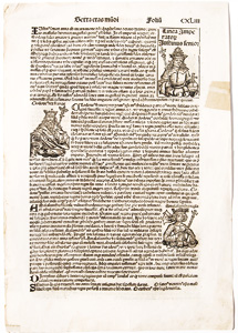 Nuremberg Chronicle original wood block prints